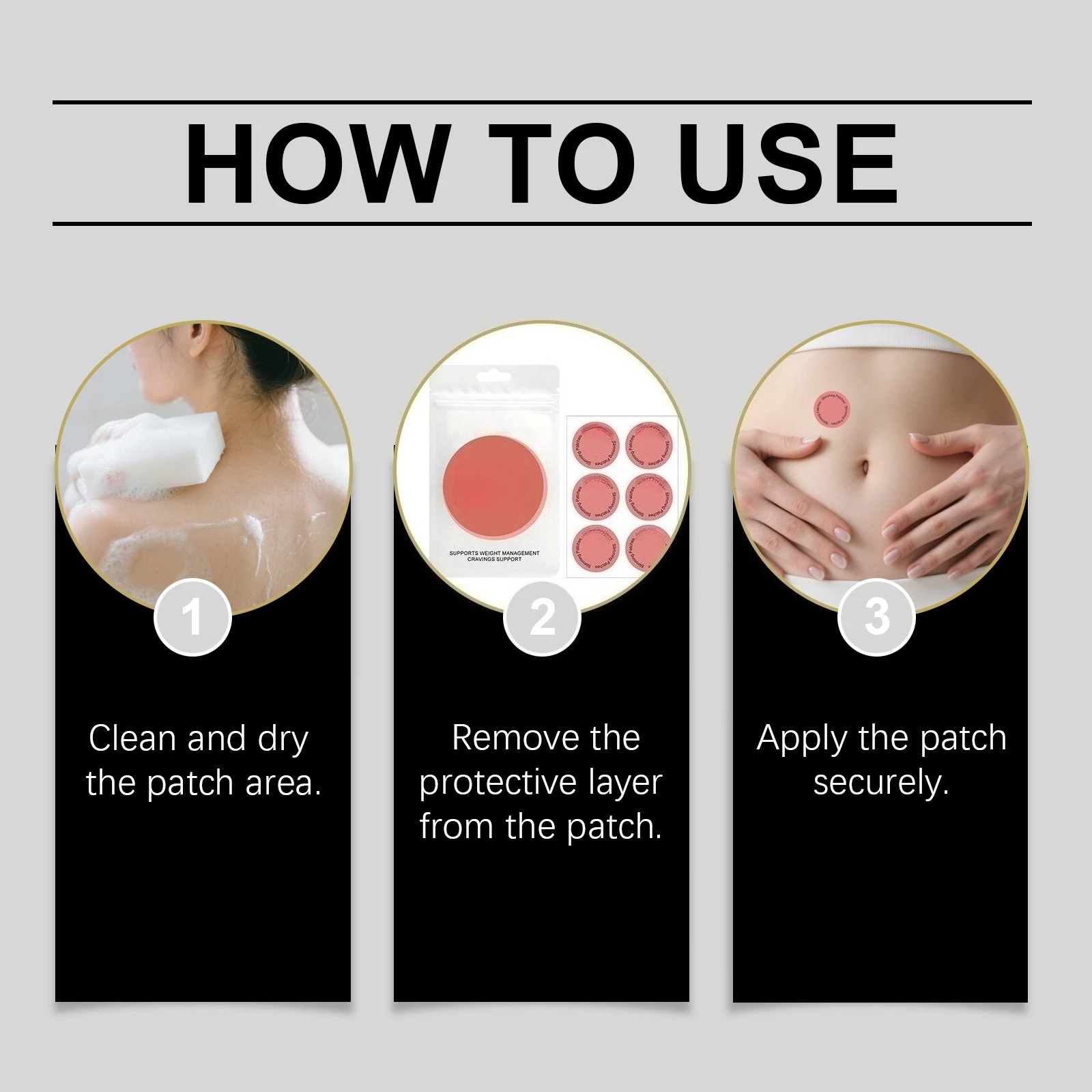 30 cerotti per la cura dell'assistenza al calore insaccati, che mostrano linee del corpo, formula delicata, cerotti per la cura quotidiana, strumenti di bellezza e salute