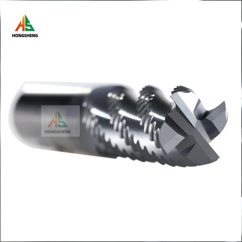 HRC66 Roughing End Mill 4 Flutes Wave Edge For Stainless Steel Machining Metal 3 4 5 6mm 7mm 8mm 10-20MM TiN Coating Metal Tool
