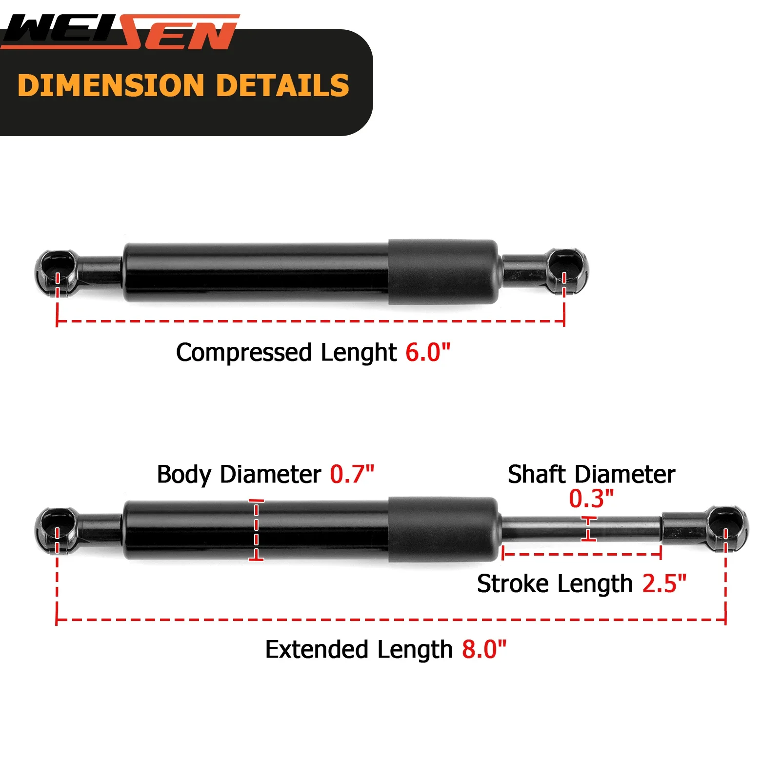 Car Tailgate Assist Shock Struts Truck Lift Support for 2007-2018 Chevy Silverado/GMC Sierra 1500 2500HD 3500HD Accessories