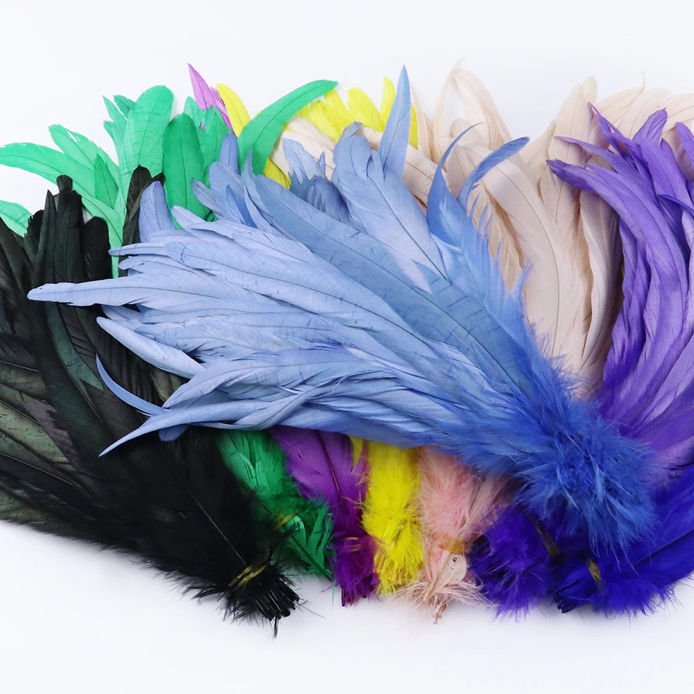 

1200pcs Natural Chicken Rooster Feathers for DIY Crafts Clothes Accessory Carnival Costume Wedding Party Decoration 35-40cm