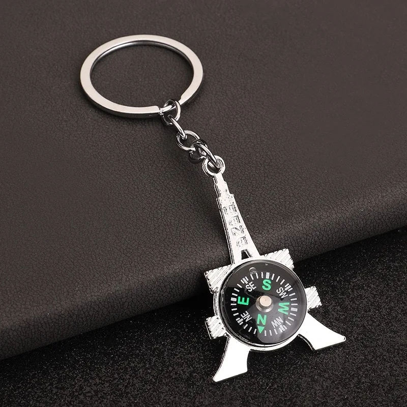 7 Styles Compass Keychain Unisex Bag Decoration Anchor Cross Tower