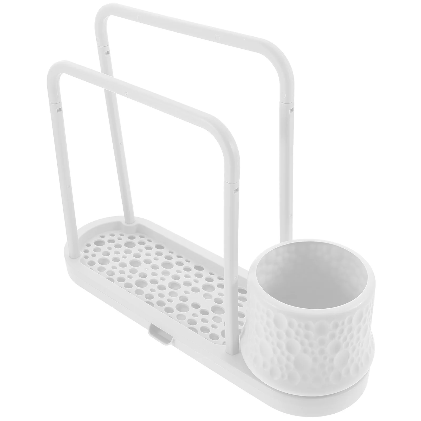 

Sponge Draining Rack Dish Cloth Holder for Kitchen Bathroom Countertop Towel Organizer Space Saving Drainage Stand for Cleaning