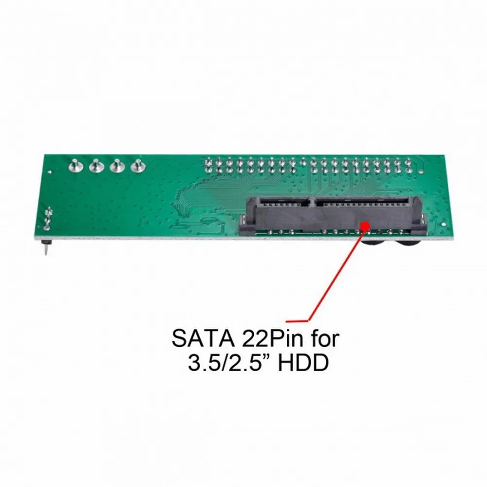 SATA IDE Adapter SATA 22pin to IDE/PATA 40Pin Motherboard Converter PCBA for Desktop &  3.5" Hard Disk Drive