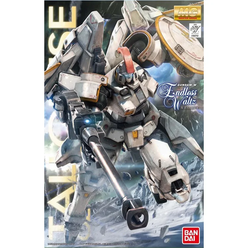 Original Bandai Gundam Anime Figure MG 1/100 Mobile Report Wing OZ-00MS Tallgeese Effects Action Figure Model Modification Toys