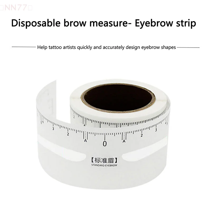 المتاح 50 قطعة/لفة الحاجب حاكم ملصق لاصق Microblading الحاجب الوشم المطرزة دليل تجميل دائم أداة