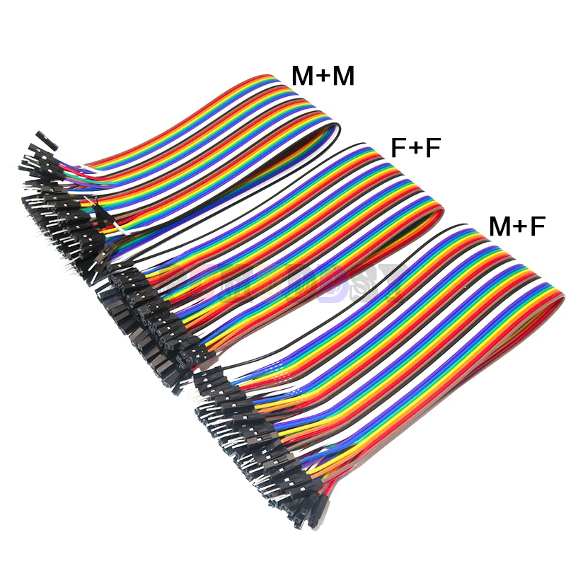 40/120szt 40PIN 20CM Dupont Line Male to Male + Female to Female Jumper Dupont Wire Cable For Arduino DIY KIT IBUW