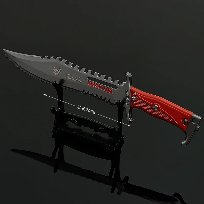 

20cm Arena Breakout Gaming Peripherals Wall Road Heavy Blade All-metal Craftwork Toy Sword Melee Knife Uncut Blade Collections