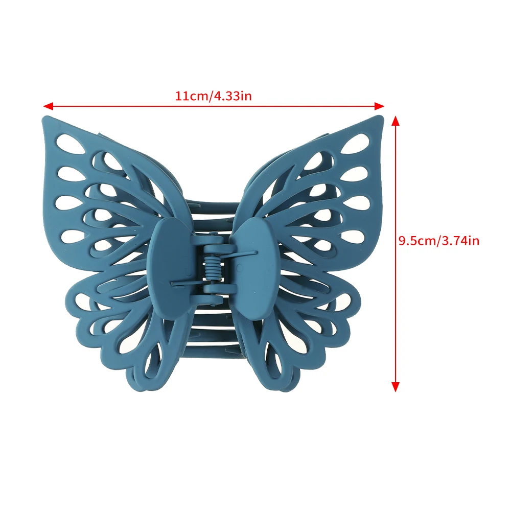 Haimeikang Butterfly Solid Color Hair Claws Hair Clips Girls Korean Ponytail Headwear Styling Tools Hairpin Crabs Clips For Hair