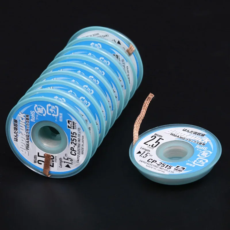 

Original Goot Wick Soldering Wick Accessory Braided Copper Wire Desoldering Wick BGA Solder Remover CP1515 CP2015 CP2515 CP3515