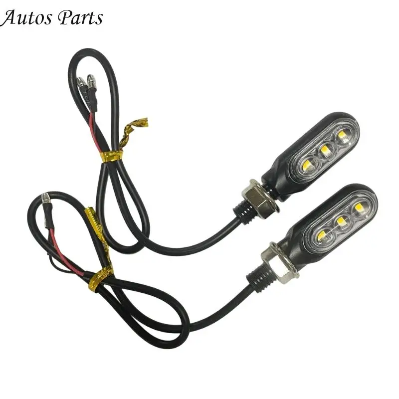 57BA Motorcycle Directional Lights Flowing Effect Strong Housing Plugs & Play Setup