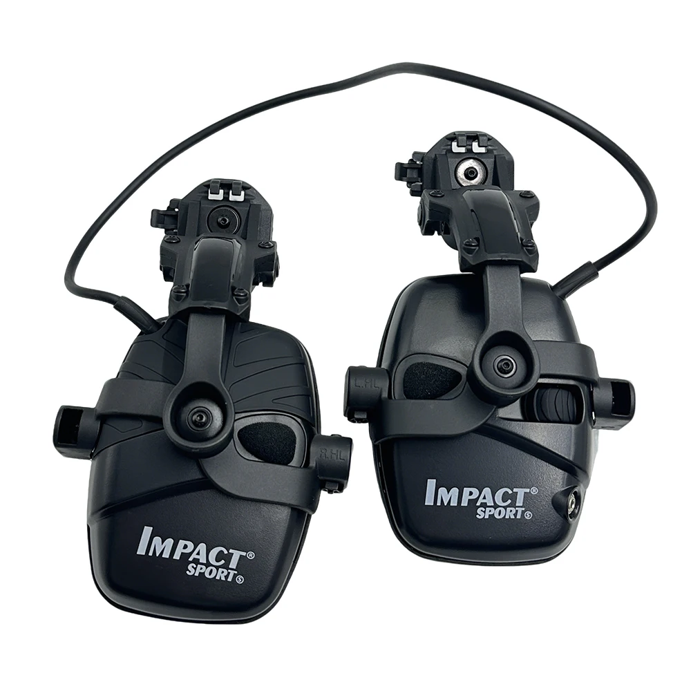 Sport Hunting Shooting Helmet Electronic Earmuffs Helmet Track Adapter Tactical Headphone Holder Noise Reduction Earmuffs