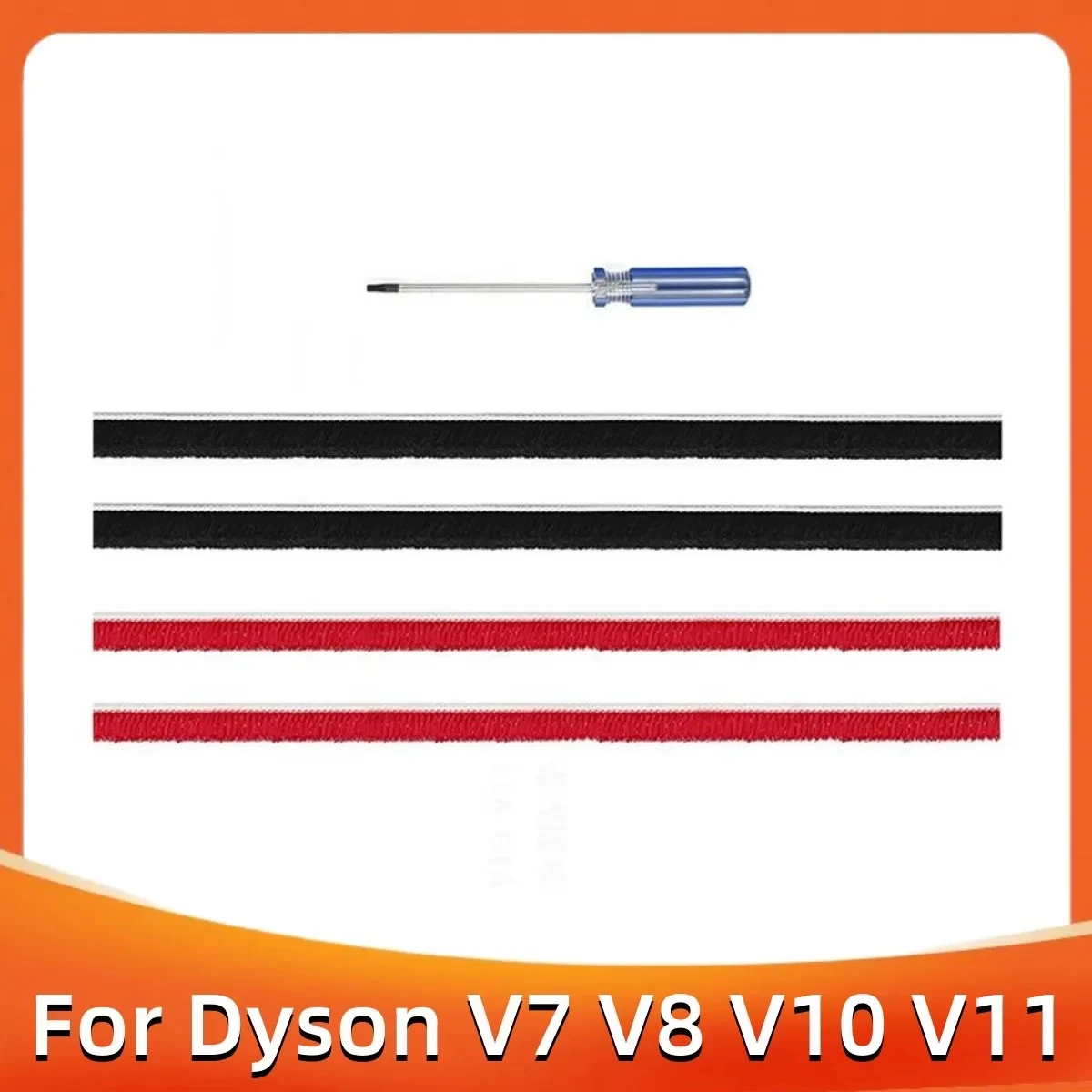 2pcs/4pcs Soft Plush Strips For Dyson V6 V7 V8 V10 V11 V15 Vacuum Cleaner Rolling Brush Strips Soft Roller Head Accessories