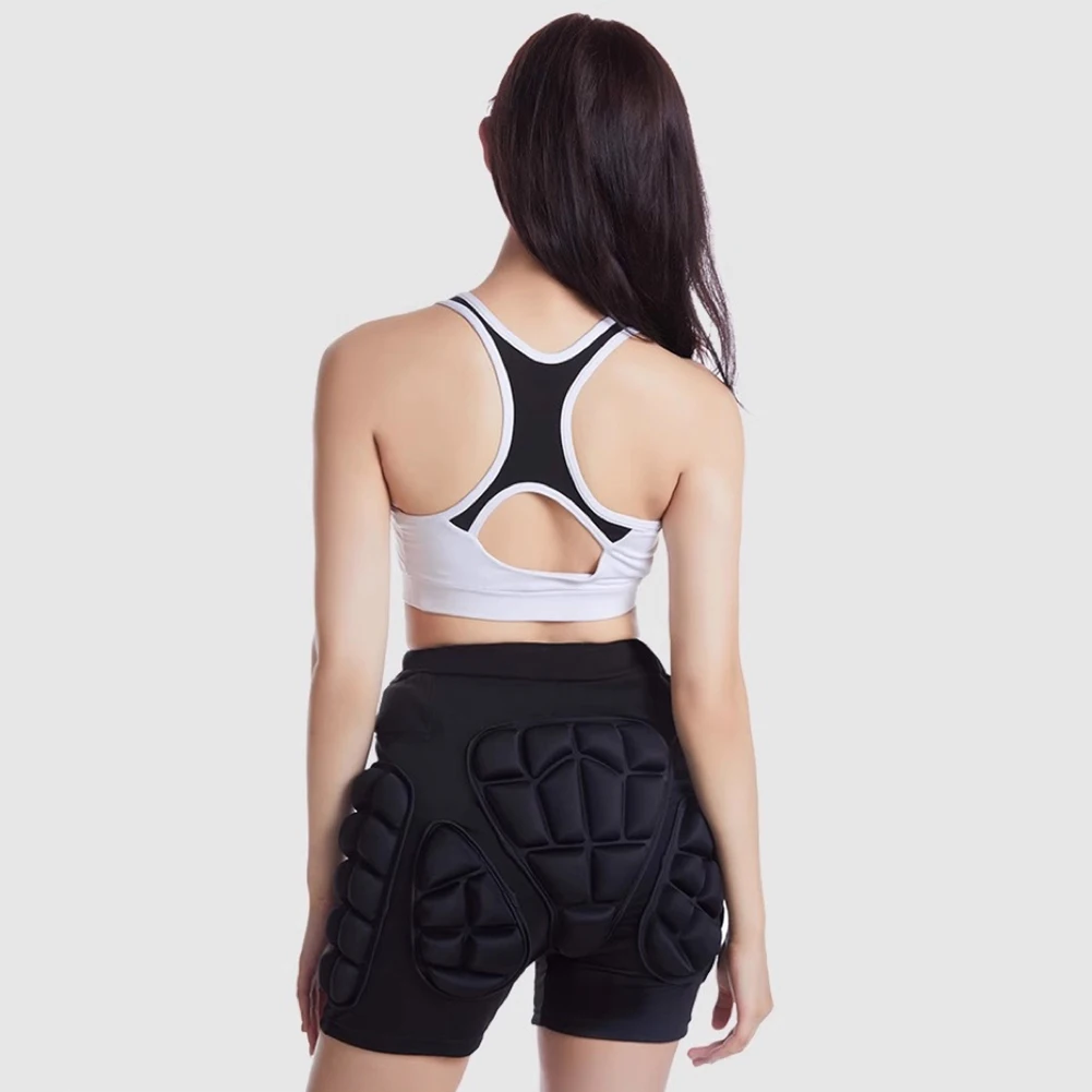 شورت مبطن واقي ثلاثي الأبعاد يسمح بمرور الهواء للشتاء على الجليد شورت إيفا قصير للحماية لمؤخرة الورك وعظام الذنب #4