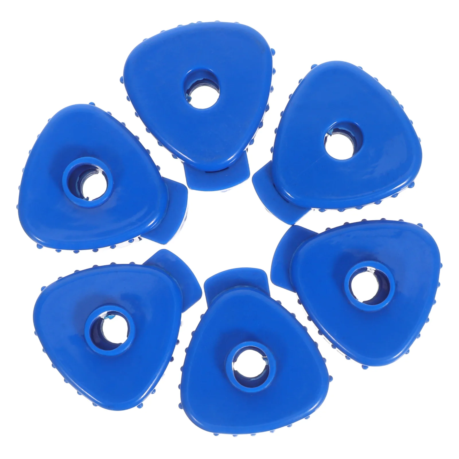 

6pcs Cymbal Quick Release Nuts Plastic Drum Fasteners 6-8Mm Universal Fit For Jazz Percussion Kits Blue Lightweight Secure Cap