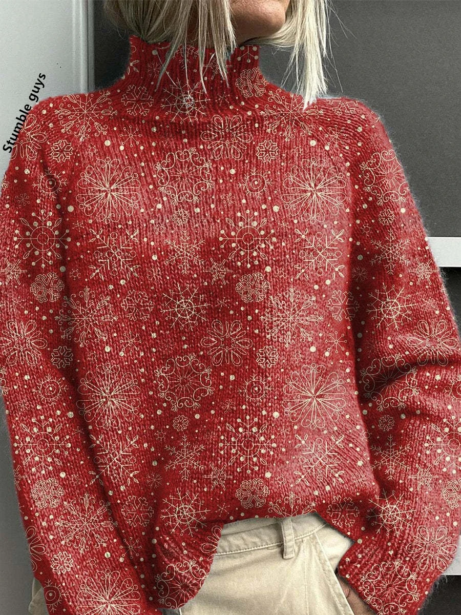 

Autumn Winter Women's Sweater Fashion Casual Warm Soft Festive Party Wear Santa Hoodie Style Christmas Gift Knit Top​
