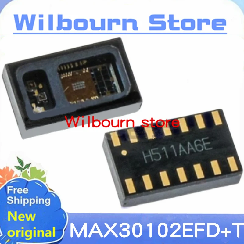 

5PCS/LOT 100% NEW MAX30102 MAX30102EFD+ MAX30102EFD+T OLGA14 Heart rate and blood oxygen sensor module