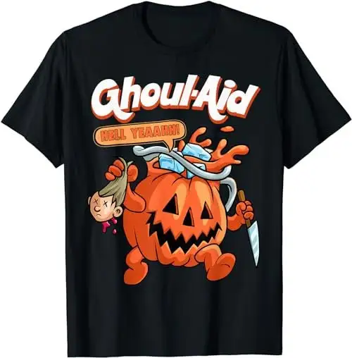 Классная футболка на Хэллоуин с изображением тыквы