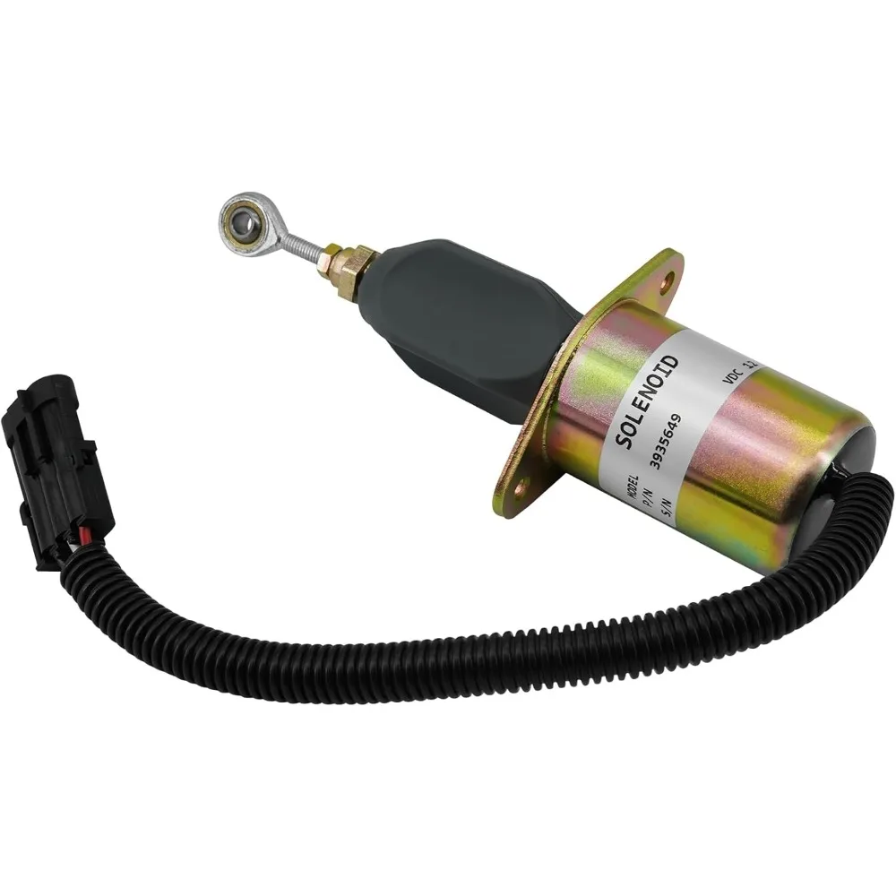 

XOJOX 12V Fuel Shut Off Solenoid Valve 3935649 fit for 5.9L 8.3L Engines 4B 6B 6C Diesel Engine Replace SA-4764-12