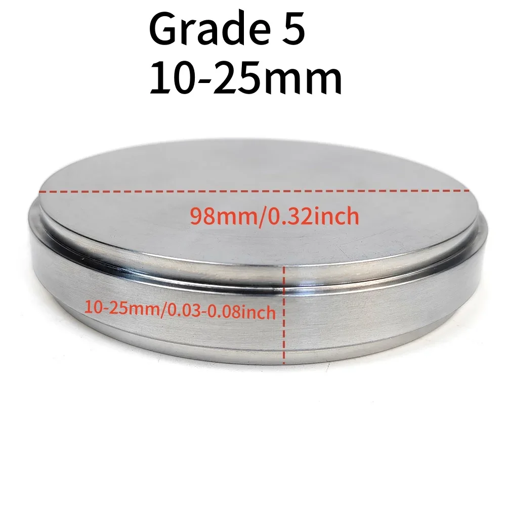 Denta 등급 5 티타늄 알루미늄 합금 디스크 치과 의사 재료, 외경 98mm, GR5/GR23 컷 티타늄 CAD CAM 두께 10-25mm