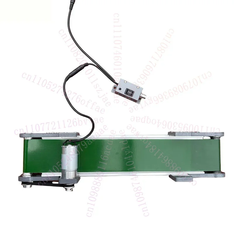 Mini Electric Desktop Conveyor Belt Drum Adjustable Speed  Conveyor Belt Lift Elevator Model Making Friction Experiment
