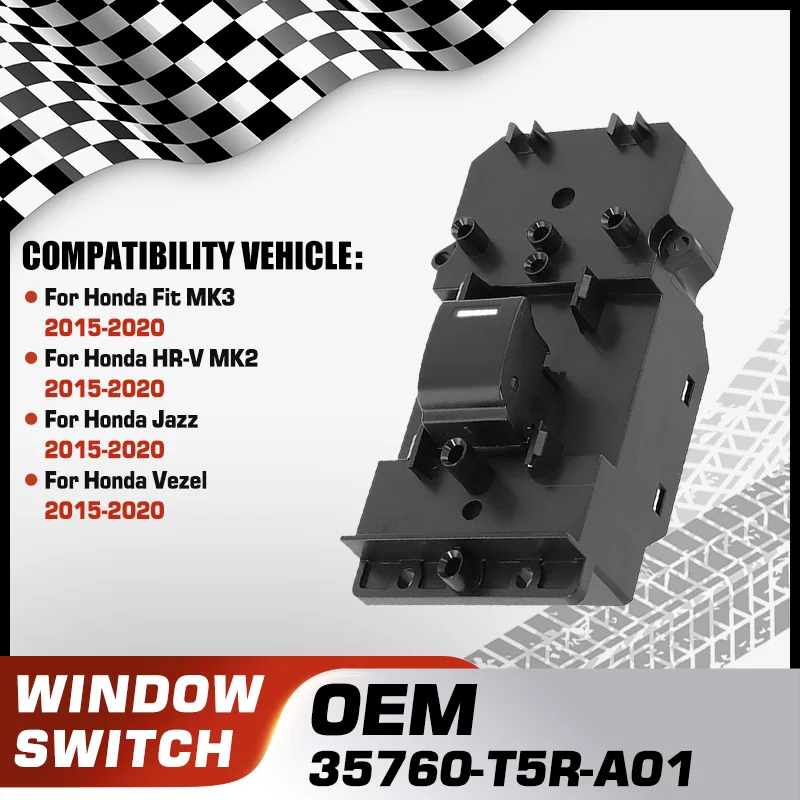 

For Honda Fit Honda HR-V Honda Jazz Honda Vezel 2015 2016 2017 2018 2019 2020 Electric Power Car Window Control Switch Button