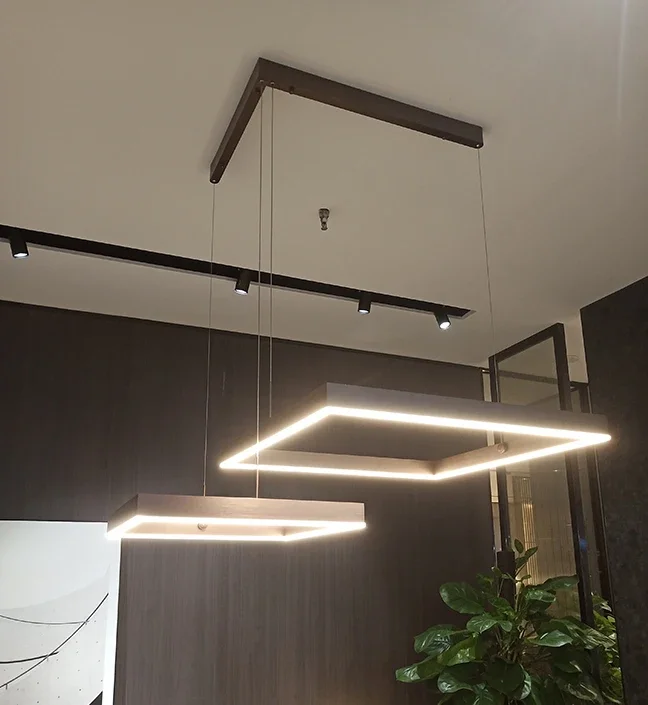 Black Coffee Simple LED Chandelier