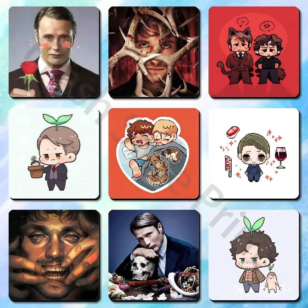 

H-HannibalS and Will Chibi Soft Magnetic Refrigerator Magnets Personality Decorations Creative Gifts