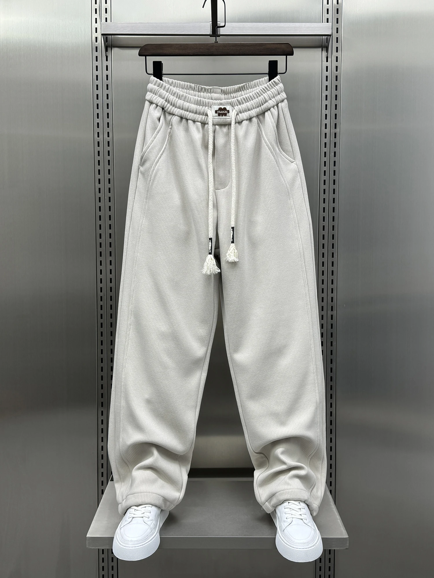 

Loose Straight Leg Velvet Casual Pants for Men Autumn New Sle Trendy Brand Youthful Wide Leg Pants Casual Comfortable