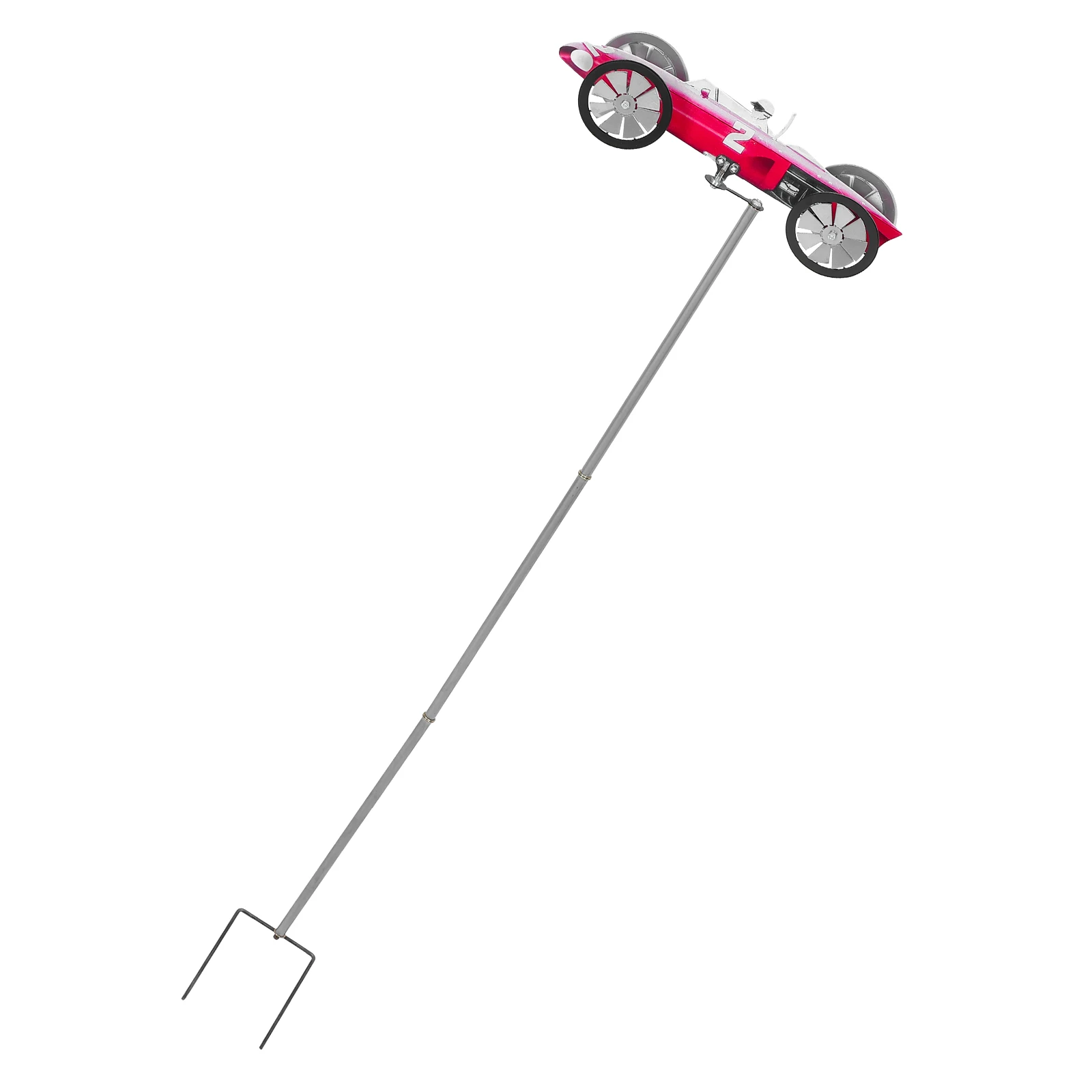 

Metal Windmill 75x20x4cm Red Car Spinner Garden Lawn Decorative Pinwheel Metal Craft Windmill Adornment Racing Theme