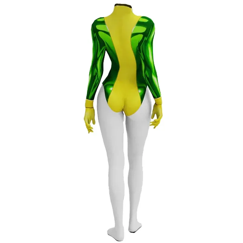 CyX-Men97 Rogue disfraz de Cosplay superhéroe Anna Marie traje de LICRA niñas traje de baño trajes de baño Zentai Bikini disfraz de Halloween