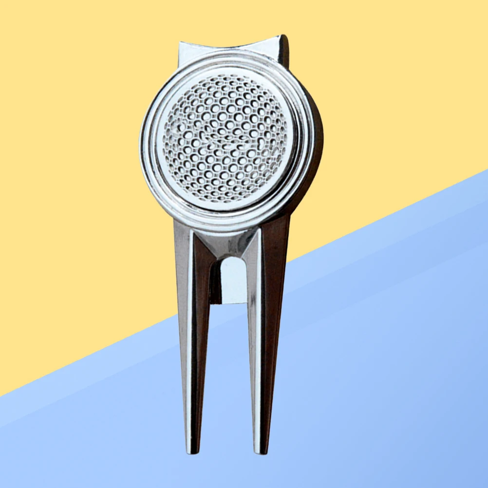 

2pcs Golf Divot Fork Repair Tool Ergonomic Ball Marker Lightweight Durable Golf Course Accessories Outdoor Sports