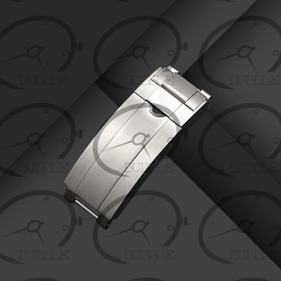 Chiusura a scorrimento con fibbia pieghevole in acciaio inossidabile da 16MM adatta per submariner di ruolo Oysterflex Daytona GMT cinturino per cinturino chiusura di distribuzione