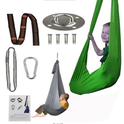 New 1 Meter and 1.5 Meter Polyester Children's Elastic Hammock Indoor and Outdoor Swing Yoga Hammock