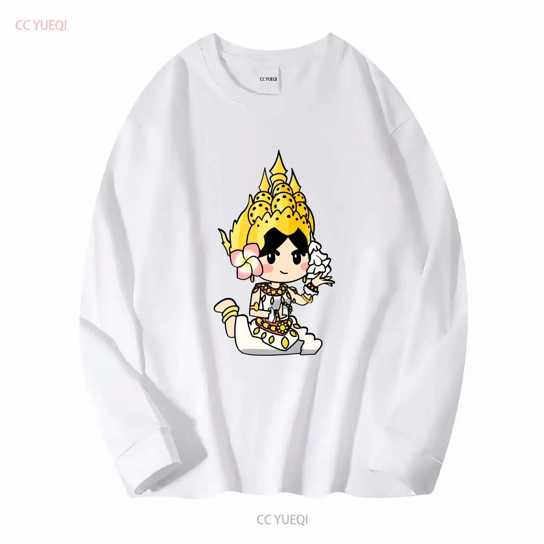 New Limited Adorable Cambodian Khmer Thai and Lao Apsara Beauty T Shirt vintage Washed Stretched Casual Unisex view 4