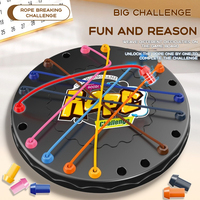 Hot Kid Rope Knots Puzzle Board Game Color Line Twisted Connected Ropes  Table Game Parent Child Interactive Toy Birthday Gift