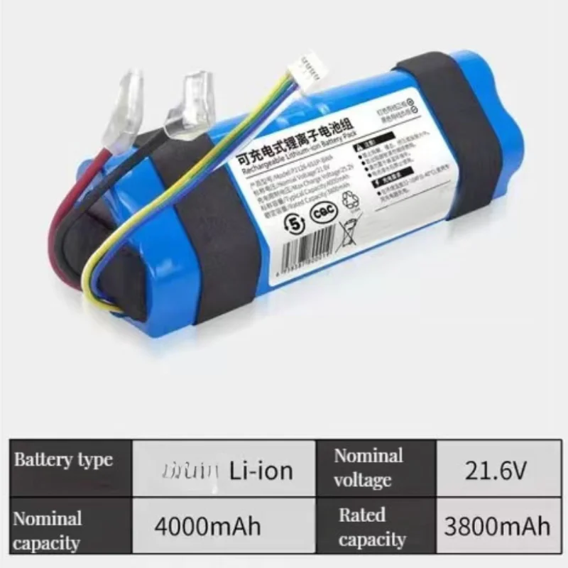 Akumulator 4000 mAh do Dreame H11 MAX H12 VWV8 VWV9 Nowy akumulator litowo-jonowy Rฤczny bezprzewodowy inteligentny odkurzacz na mokro i sucho