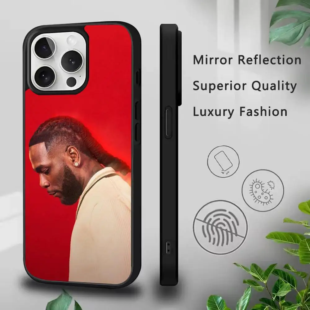 Casing Ponsel Singer B-Burna BoyS Untuk iPhone 17,16,15,14,13,12,11,Pro,Max,Plus,Mini,SE4,E Pengisian Daya Nirkabel Magnetik Magsafe