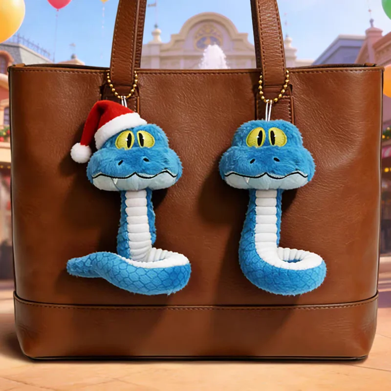 Versión Q Disney Zootopia 2 Gary serpiente azul muñeco de peluche llavero estudiante mochila cremallera decoración colgante regalo de vacaciones