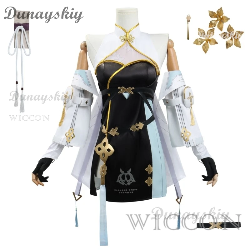 Game Wuthering Waves Baizhi Cosplay Costume Suit Sweet Lovely Uniform Cosplay Costume Halloween Party Role Play Outfit Women