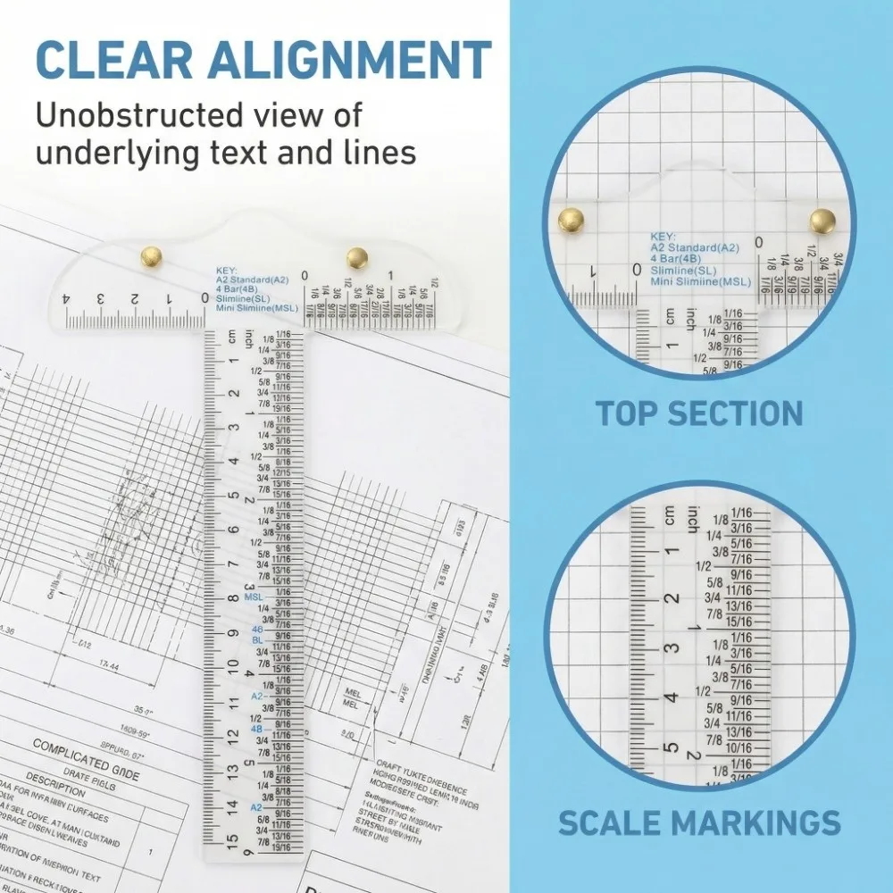 

Прозрачная Т-образная линейка-угольник, пластиковый чертежный измерительный инструмент с градуировкой, канцелярская линейка для дома и учебы
