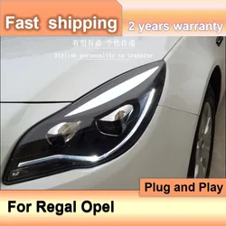 Car Styling for Buick Regal Headlight 2014 2015 2016 Verano Regal Opel Insignia LED Headlights DRL Bi Xenon Lens High Low Beam