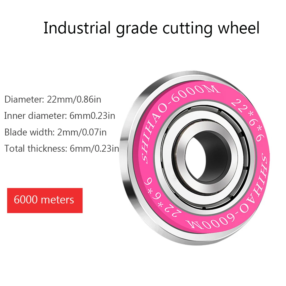 22mm 6000M/10000M/30000M Glass Ceramic Tile Cutter Wheel Alloy Ceramic Tile Cutter Tungsten Carbide Ceramic Titanium Coating