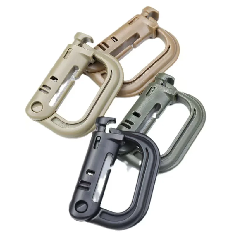 Tactical D-Ring Carabiner – Plastic Locking MOLLE Buckle, Heavy Duty Clip Hook for Outdoor Hiking, Military, EDC, Camping view 5