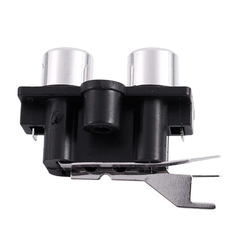 FULL-25Pcs PCB جبل 2 موقف ستيريو الصوت والفيديو جاك RCA موصل سالب