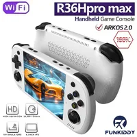 Consola de juegos FUNKIDDY R36H PRO MAX, más de 20000 juegos, consola de juegos portátil Retro ArKOS de código abierto, reproductor de vídeo con pantalla IPS de 4,2 pulgadas