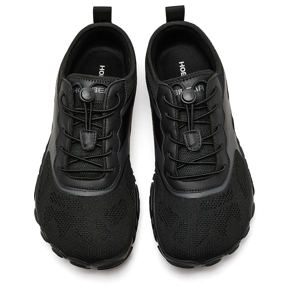 أحذية HOBIBEAR للجنسين بيرفوت للرجال والنساء بمقدمة واسعة للمشي على الشاطئ أحذية رياضية بدون قطرة للاستخدام الخارجي بشريط مطاطي