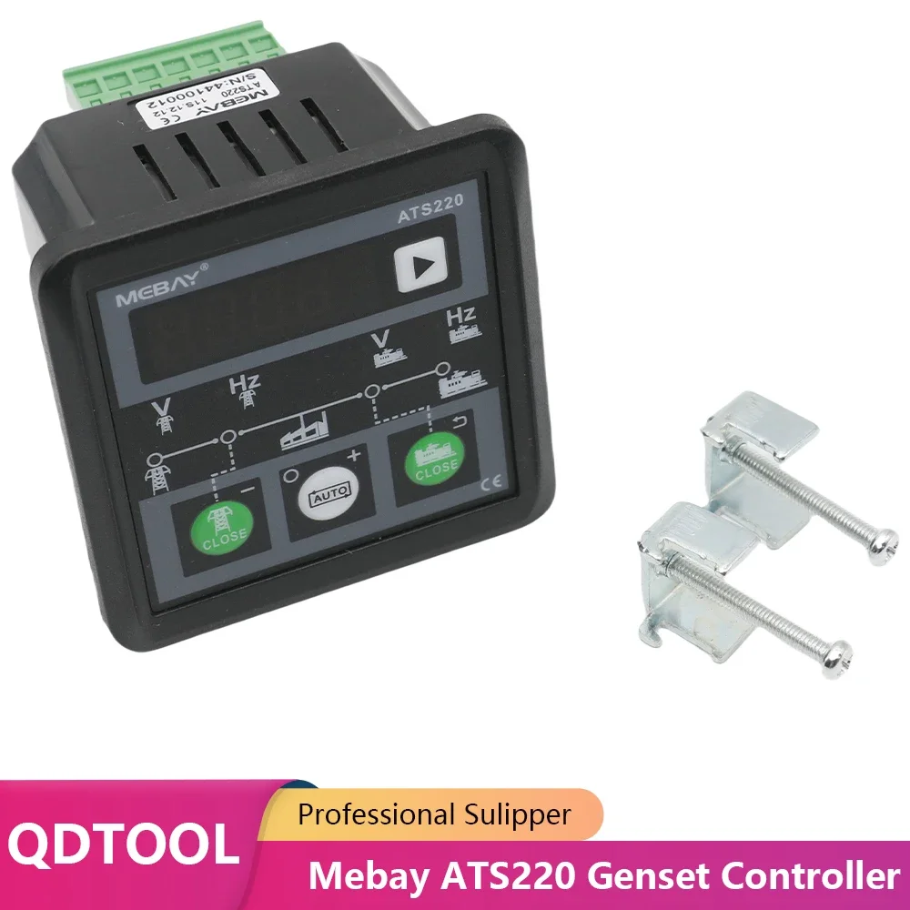 

Mebay ATS220 Genset ATS Switch Controller Auto Manual LED Display Generator Control Switch Module Panel