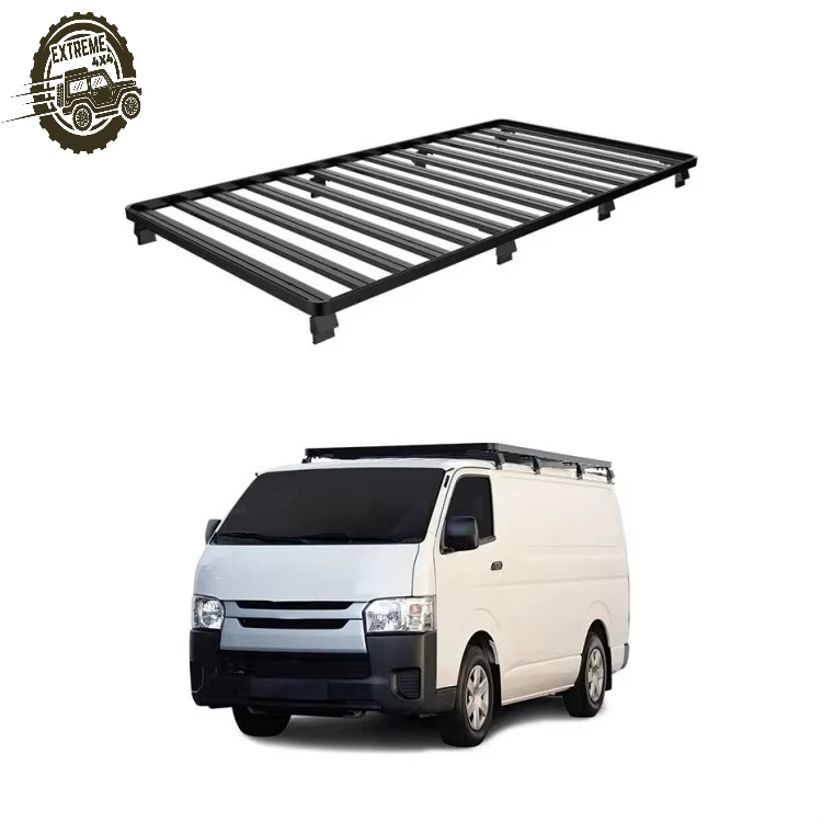 

Wildfront Low Roof Cargo Rack Kit for Toyota Quantum HiAce 2004-2018, -Road Luggage Carrier