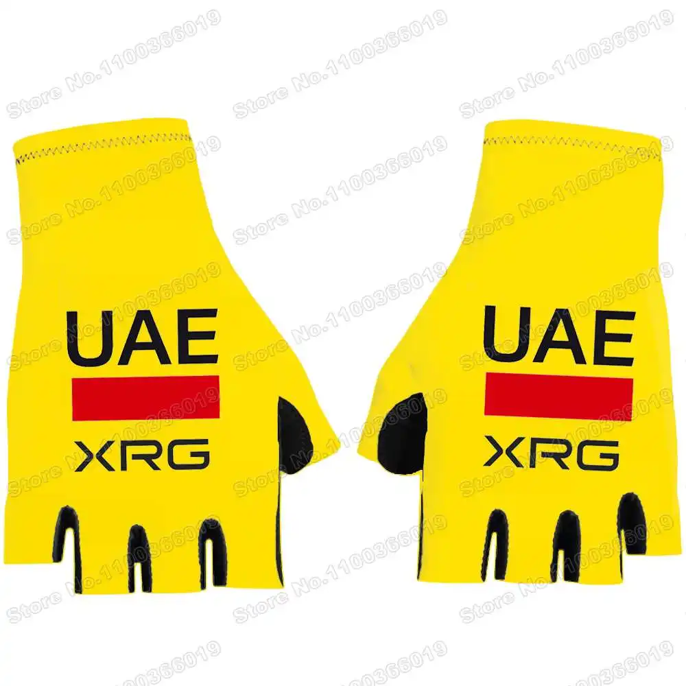 2026 إسحاق ديل تورو الإمارات العربية المتحدة فريق الدراجات قفاز المكسيك-بطل دراجة هلام نصف اصبع قفاز دراجة نارية Cyclocross MTB القفاز