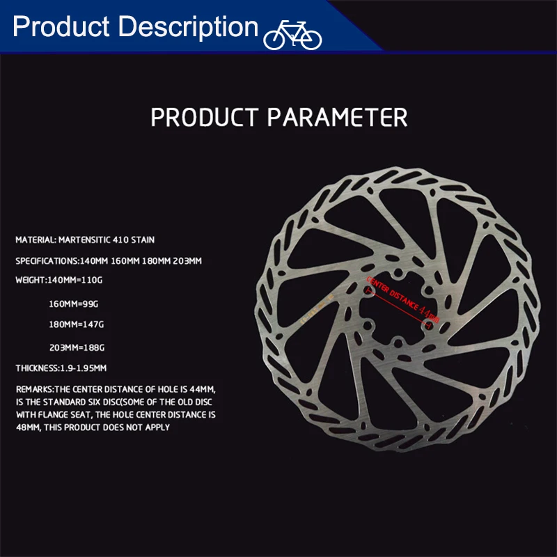 AVID Scheibenbremsrotor G3 160mm G3 180mm Hydraulische Bremsrotoren Wärmeableitung Rennrad Mountainbike Rotor Passend für Shimano SRAM – Detail 2